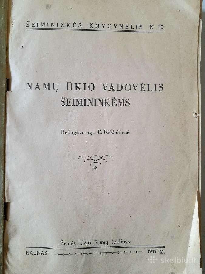 "Šeimininkės Knygynėlis nr10" 1937m. - nuotraukos Nr. 2