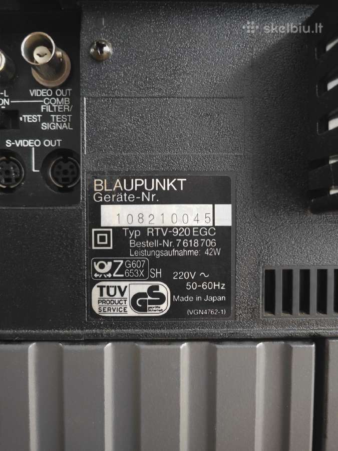 Hi End S-vhs vaizdo grotuvas Blaupunkt(panasonic) - nuotraukos Nr. 7