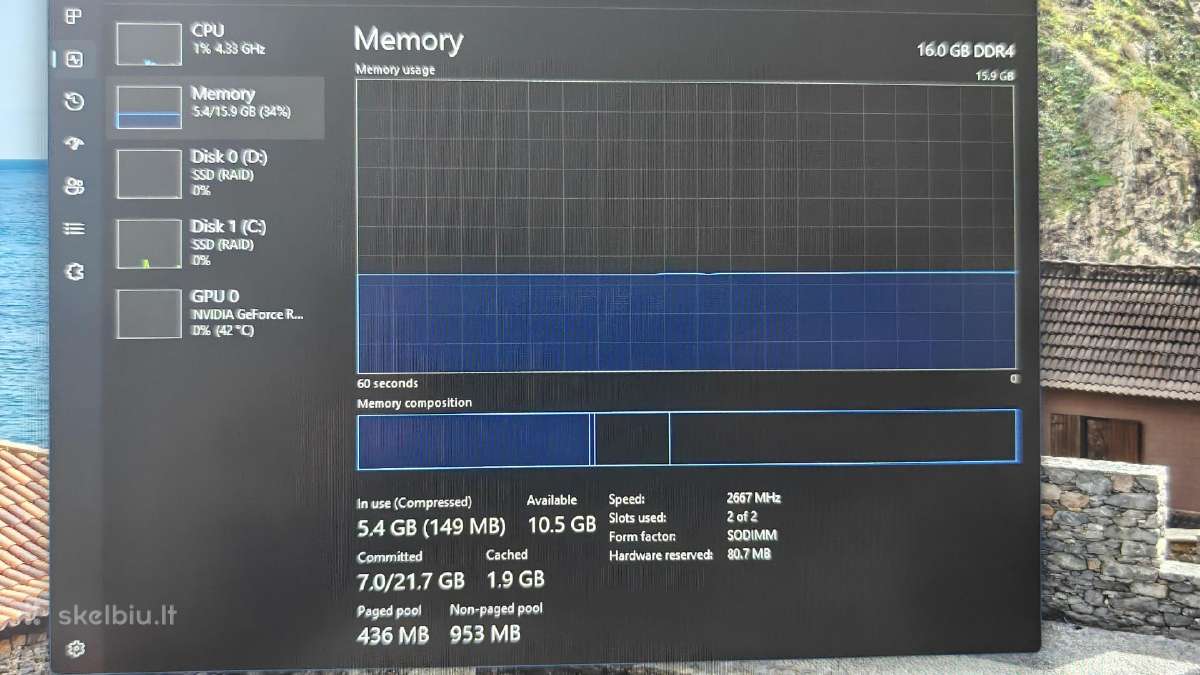 Žaidimų Lenovo Legion Y740 15irhg - nuotraukos Nr. 15