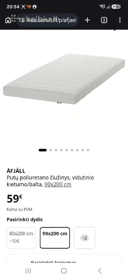2 nauji ciuziniai uz vieno kaina 90x200 - nuotraukos Nr. 5