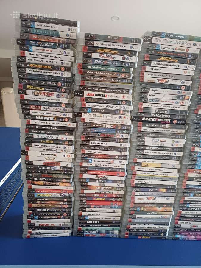 PS3 zaidimu kolekcija skaitom aprasyma - nuotraukos Nr. 2