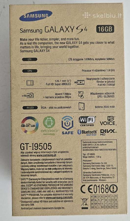 Samsung S4 16gb baltas su dėžute - nuotraukos Nr. 5