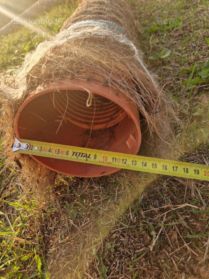 Drenažinis vamzdis su kokoso plauso filtru - nuotraukos Nr. 2