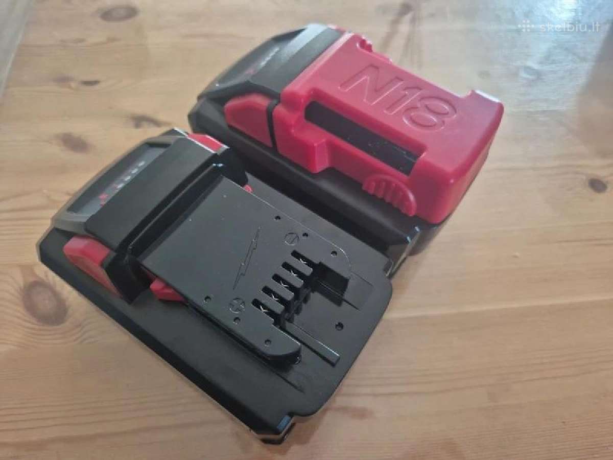 Milwaukee 18v 8ah baterija - nuotraukos Nr. 3