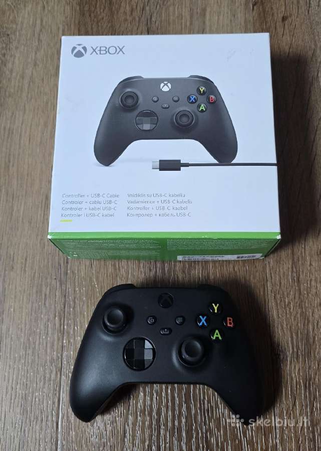 Xbox Series pulteliai su dėžute juodas ir baltas - nuotraukos Nr. 3