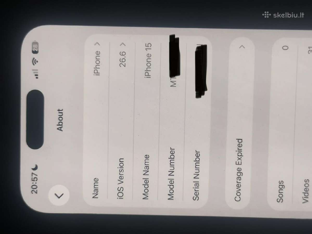 iPhone 15 128gb - nuotraukos Nr. 3