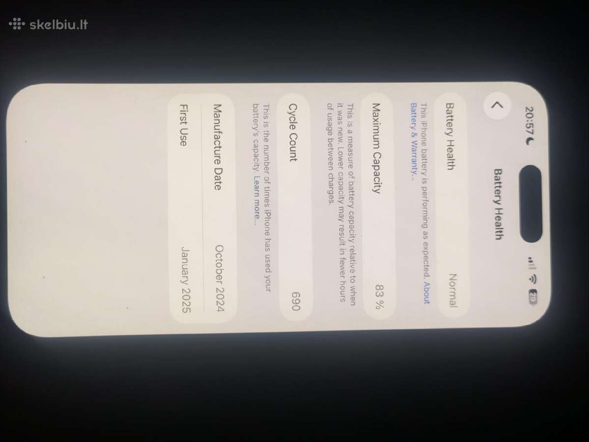 iPhone 15 128gb - nuotraukos Nr. 4