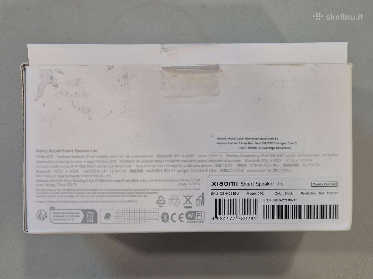 Xiaomi Smart Speaker Lite (nauja) - nuotraukos Nr. 3