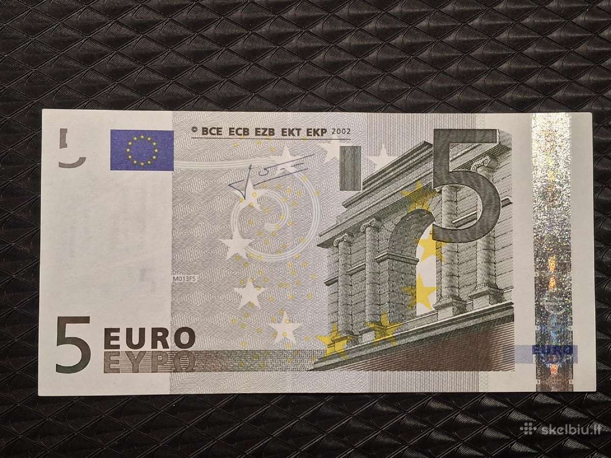 5 euro banknotas 2002m antras parasas - nuotraukos Nr. 2