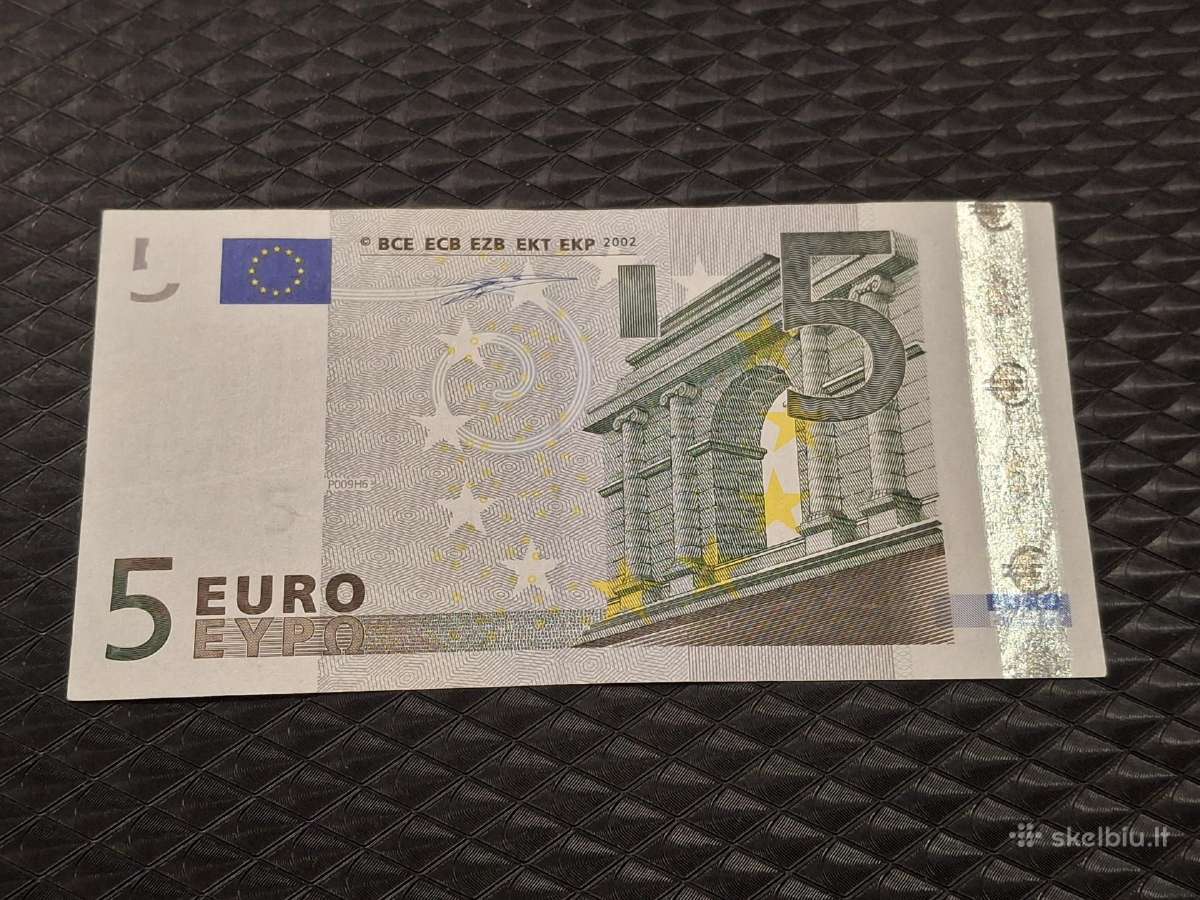 5 euro banknotas 2002 pirmas parasas - nuotraukos Nr. 2