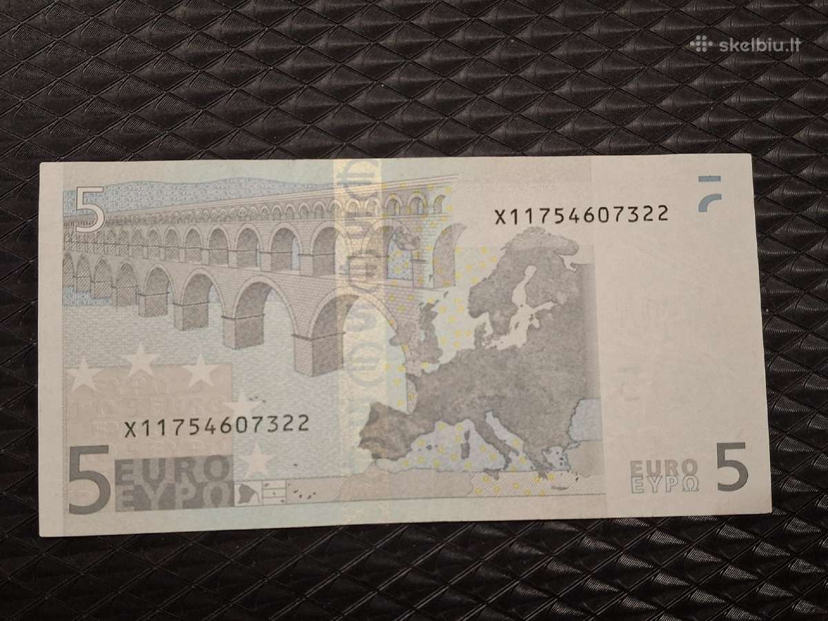 5 euro banknotas 2002 pirmas parasas - nuotraukos Nr. 3