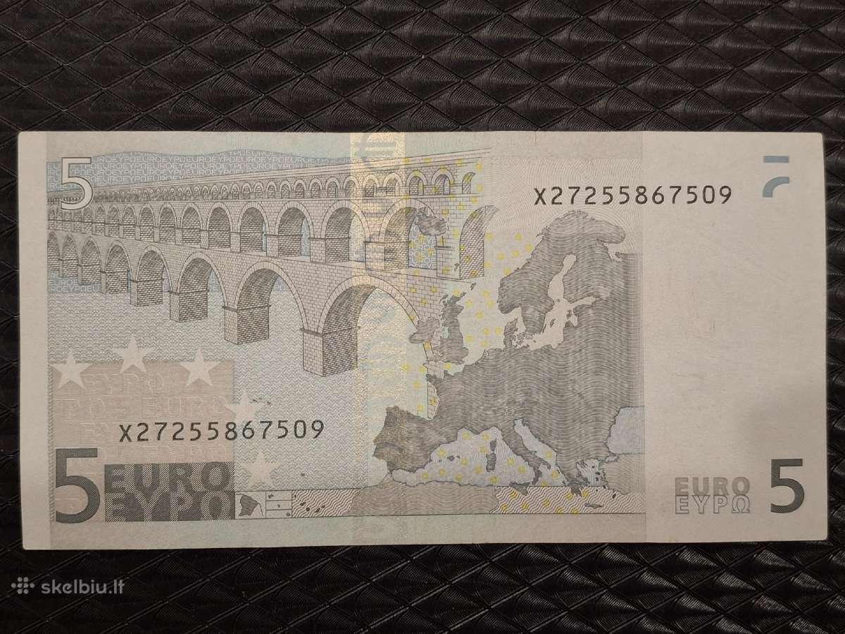 5 euro banknotas 2002 europa - nuotraukos Nr. 2