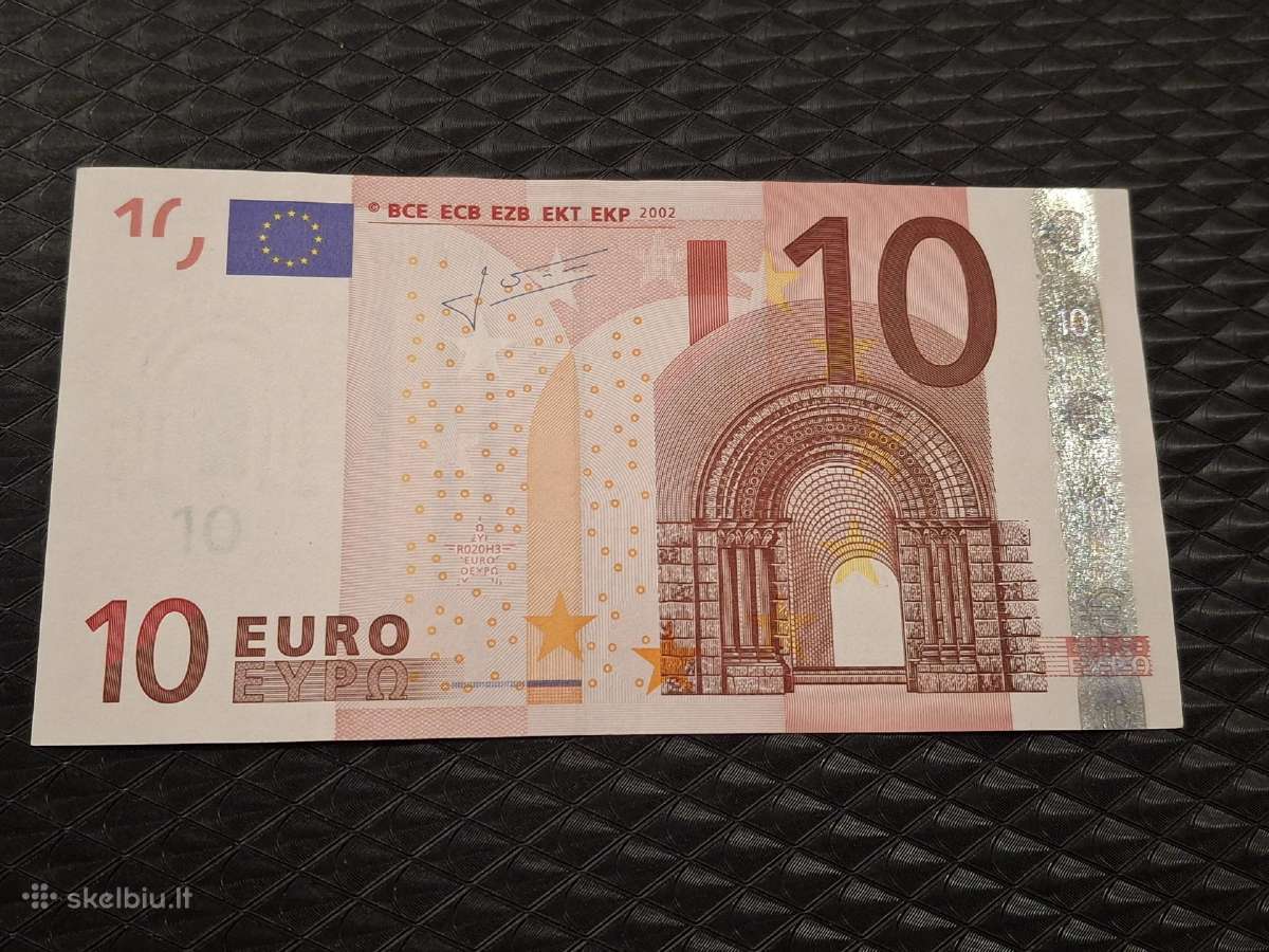 10 euro banknotas 2002 antras parasas - nuotraukos Nr. 2