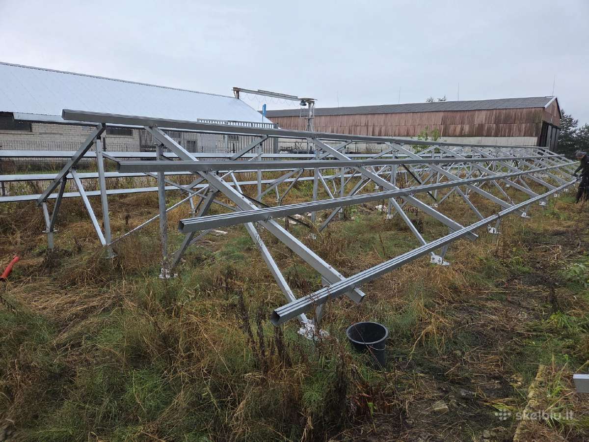 Saulės elektrinės antžeminė konstrukcija - nuotraukos Nr. 2