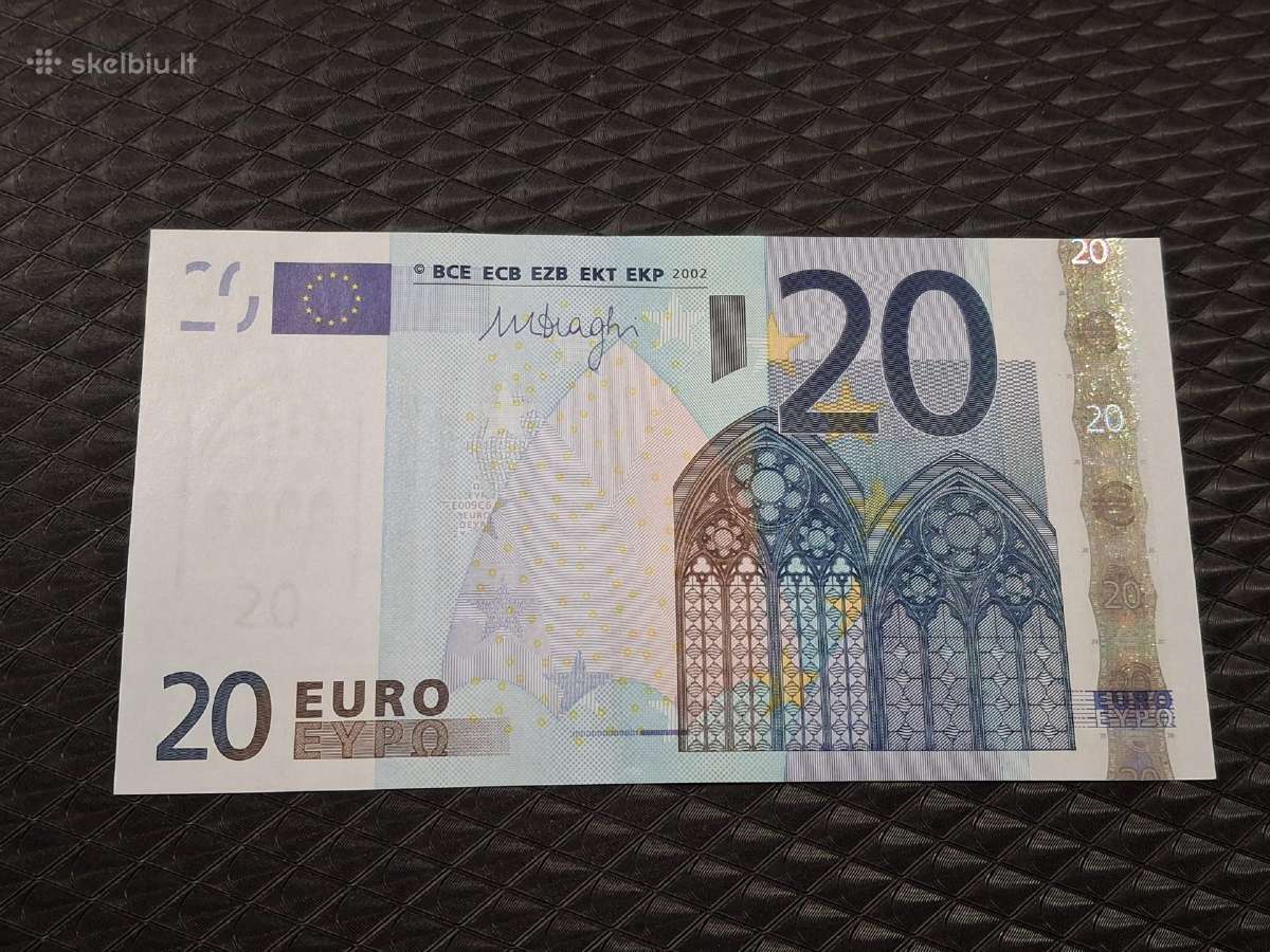20 euro banknotas 2002 m Europa - nuotraukos Nr. 2