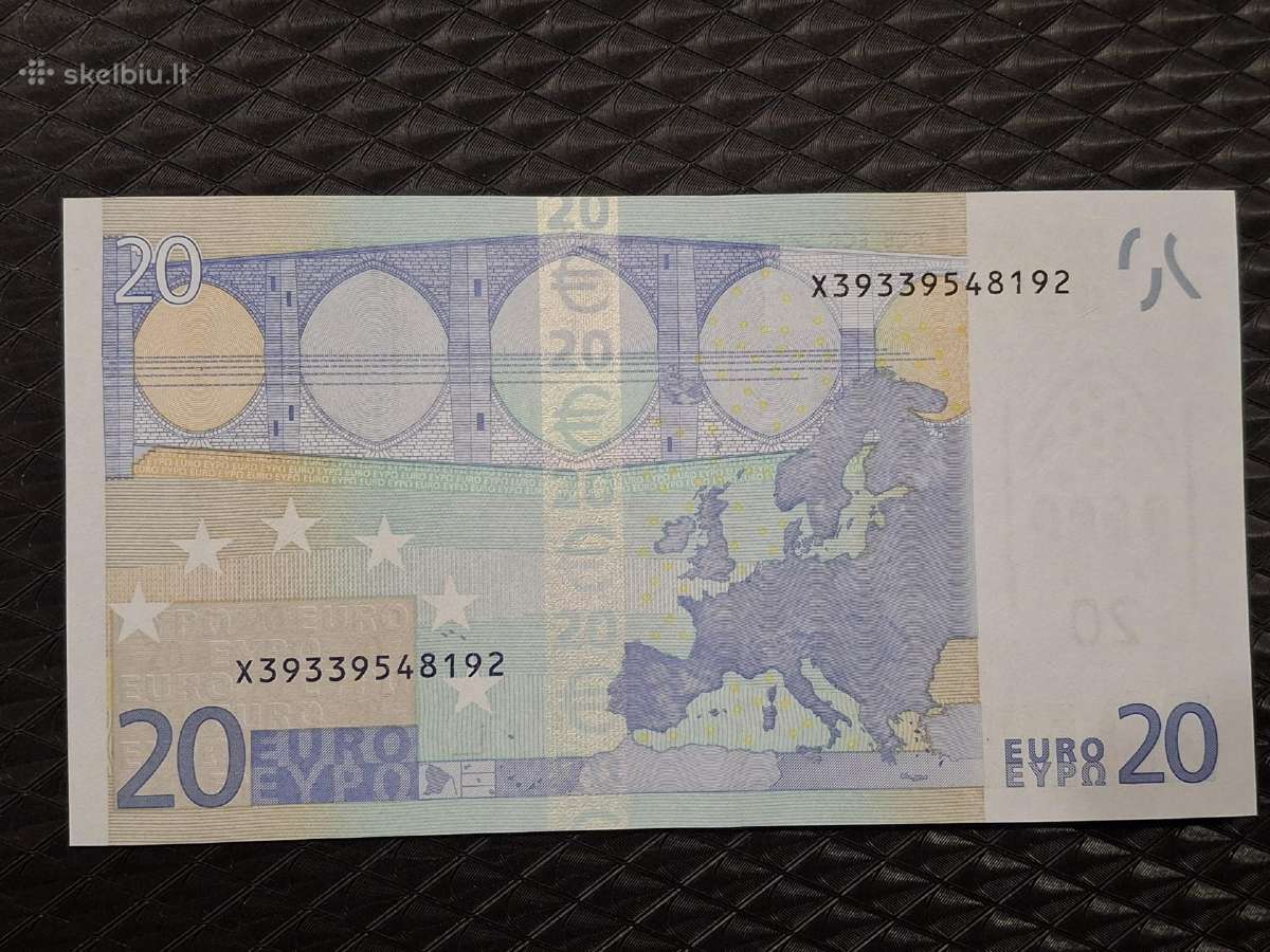20 euro banknotas 2002 m Europa - nuotraukos Nr. 3