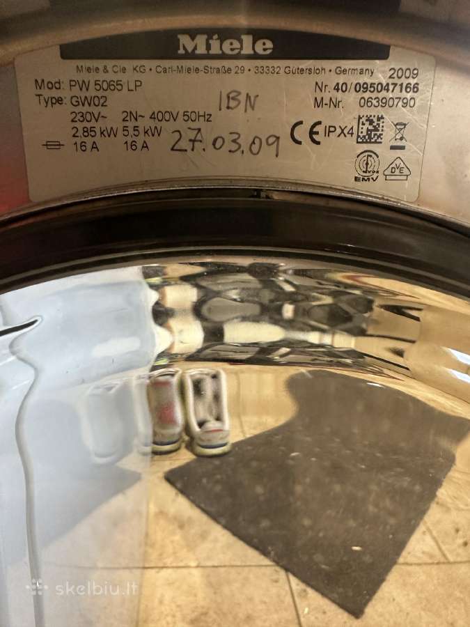 Miele professional skalbimo masina taisymui - nuotraukos Nr. 5