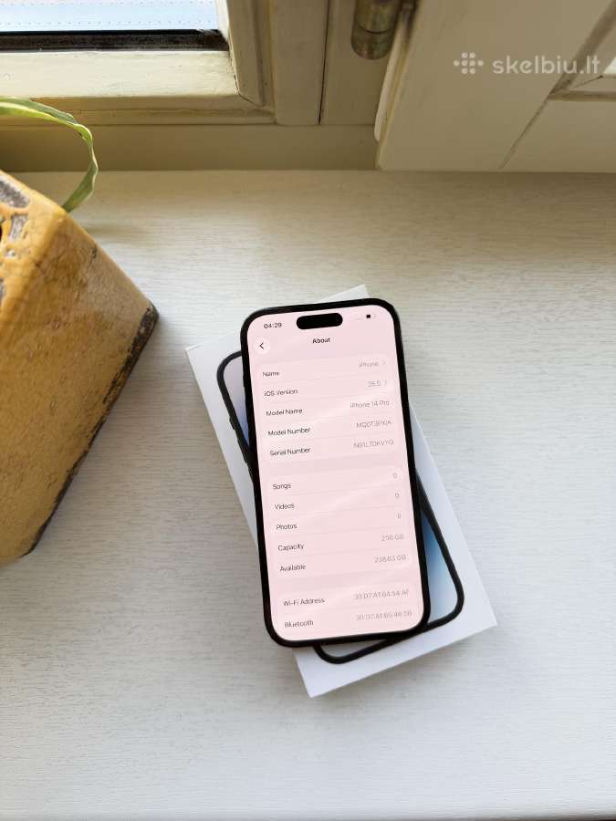 Apple iPhone 14 pro 256gb 85% battery health - nuotraukos Nr. 6