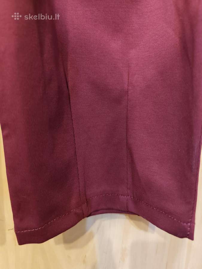 Itališkos bordo kelnės su dirželiu 46 (XL/2xl) d. - nuotraukos Nr. 5