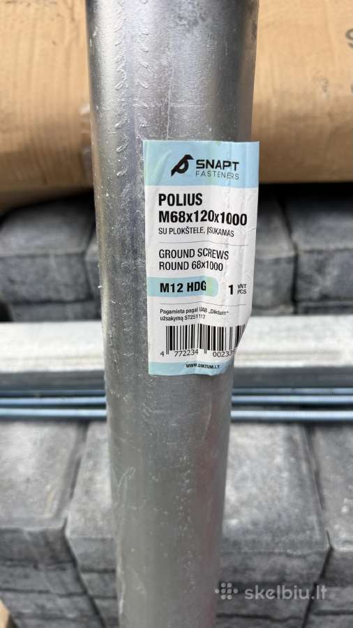 Sraigtiniai puoliai M68x120x1000 - nuotraukos Nr. 2