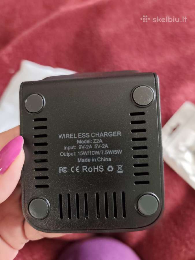 15w belaidžio įkroviklio stovelis (Fast Charger) - nuotraukos Nr. 2