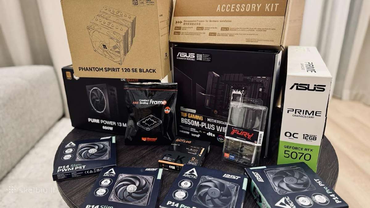 Galingas Pc Rtx 5070 / Ryzen 7800x3d / 32gb / 2tb - nuotraukos Nr. 9