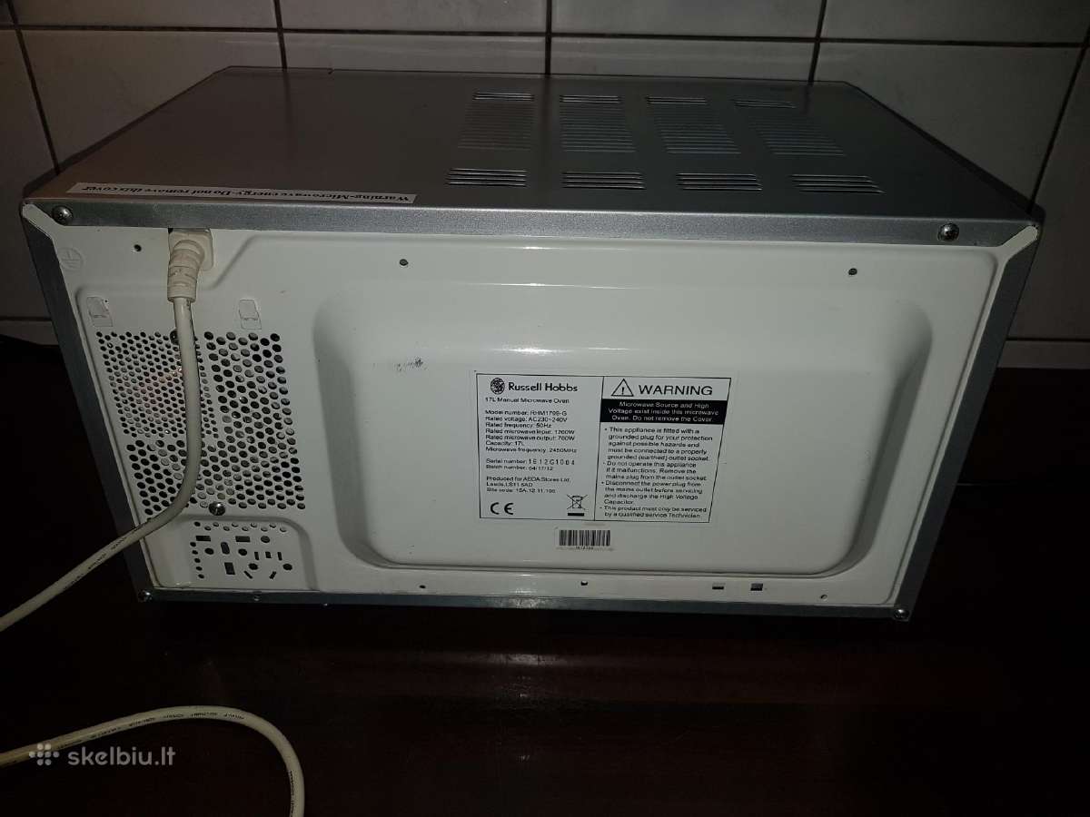 Russell Hobbs pilka mikrobangų krosnelė - nuotraukos Nr. 4