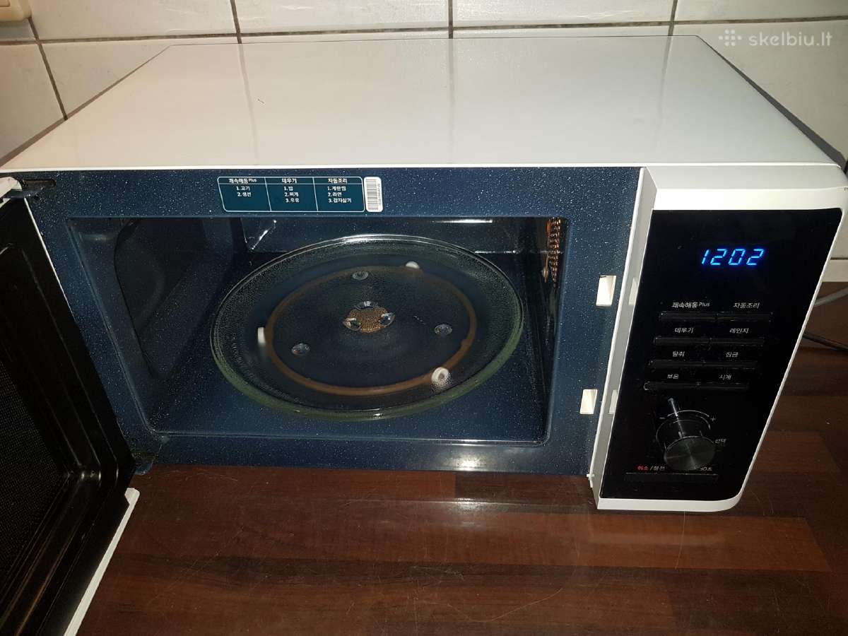 Samsung mėlynos keramikos mikrobangų krosnelė - nuotraukos Nr. 10