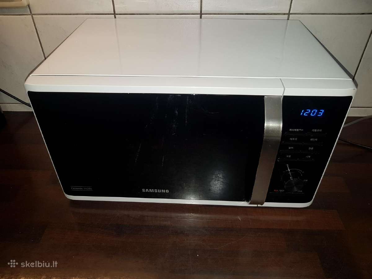 Samsung mėlynos keramikos mikrobangų krosnelė - nuotraukos Nr. 11