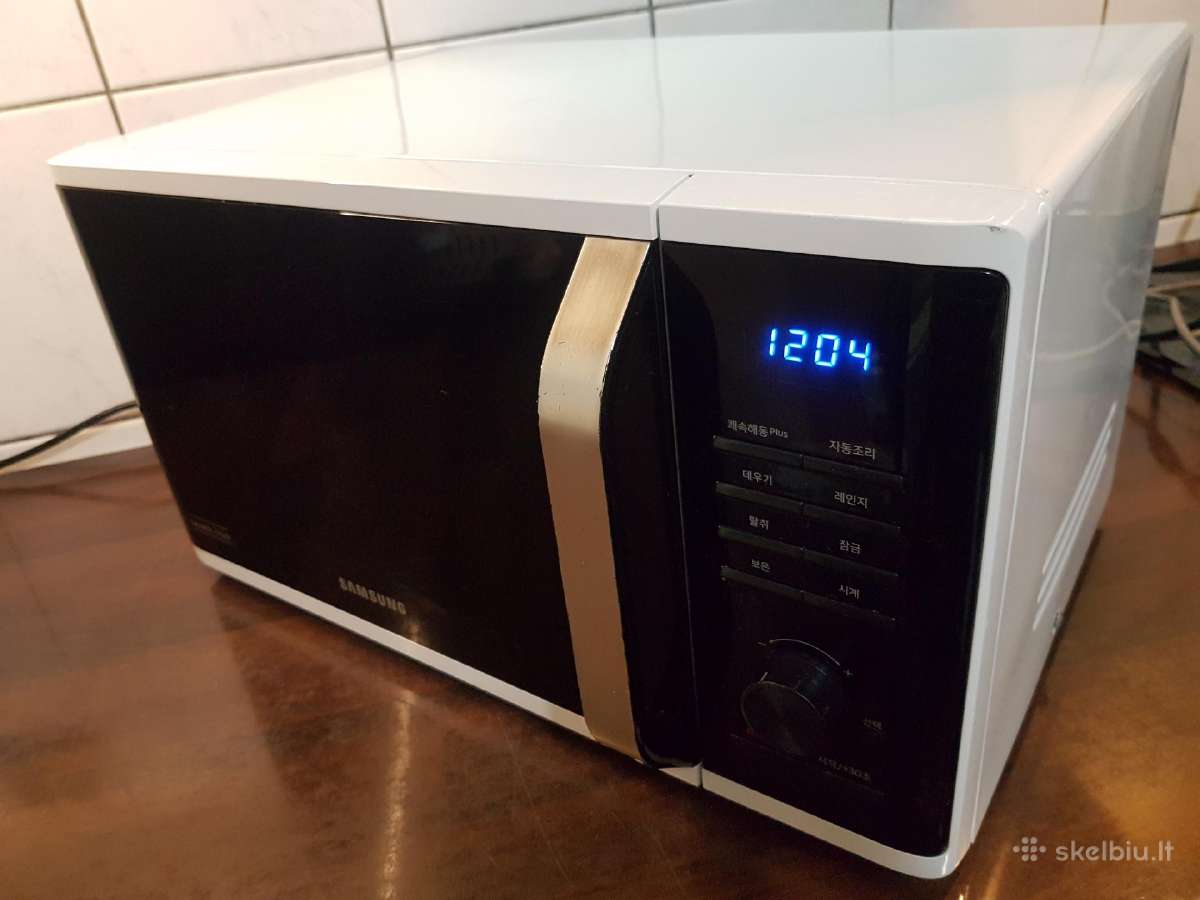 Samsung mėlynos keramikos mikrobangų krosnelė - nuotraukos Nr. 3