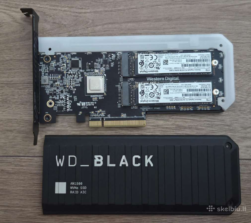Wd Black An1500 2tb Nvme SSD Raid Pcie - nuotraukos Nr. 3