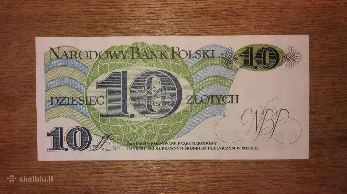 Lenkijos 10 zlotų banknotas - nuotraukos Nr. 2