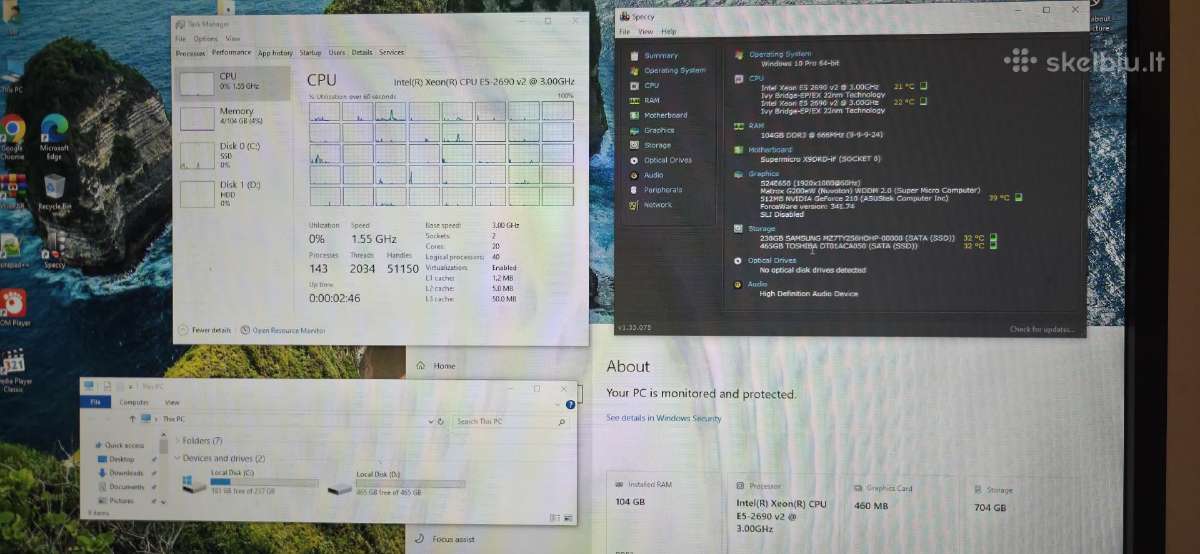 X9dai+ 2xe5-2690v2 + 128gb RAM Ddr3 Ecc - nuotraukos Nr. 9