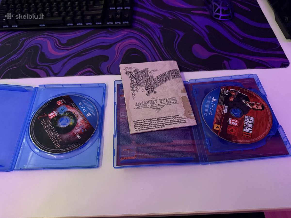 Ps4 žaidimai: Rdr 2 ir Re 2 - nuotraukos Nr. 2