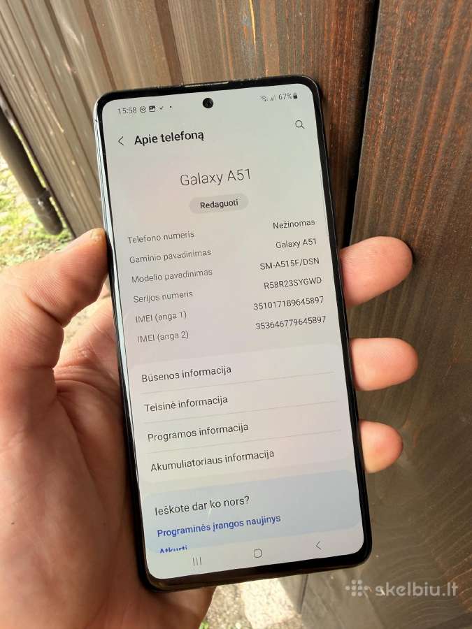 Samsung A51 128gb - nuotraukos Nr. 5