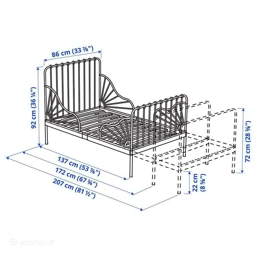 Vaikiška Ikea auganti lovytė - nuotraukos Nr. 3