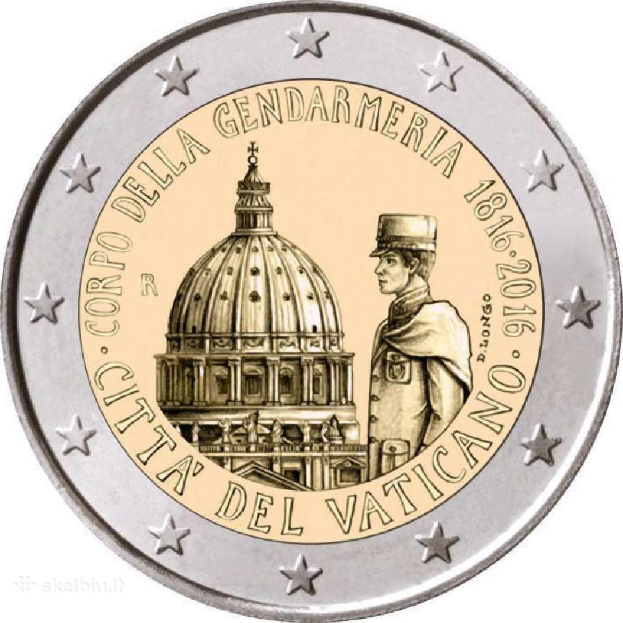 2 eurų Vatikano Unc proginės monetos - nuotraukos Nr. 15