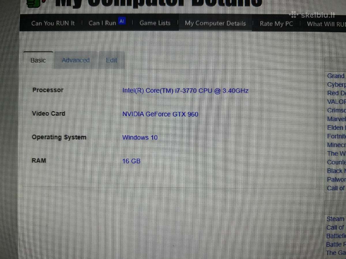 Gtx 960, Cpu i7-3770 456gb 16gb RAM - nuotraukos Nr. 2