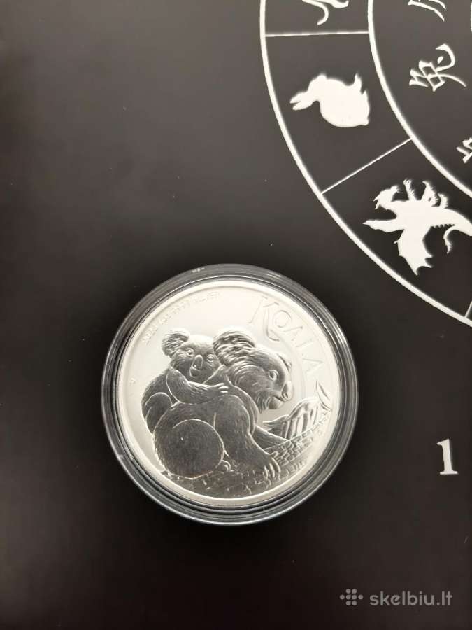 Sidabrinė moneta Perth Mint 2018 Year of the Dog - nuotraukos Nr. 4