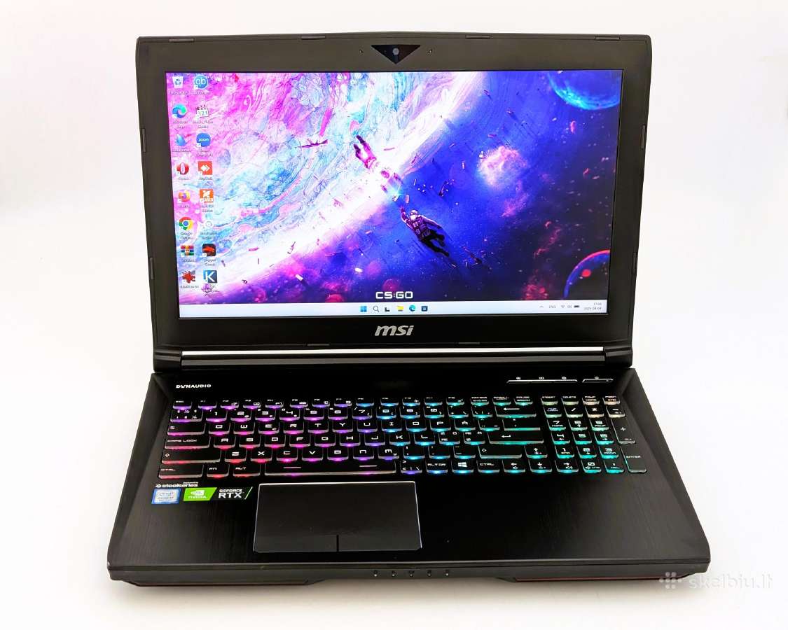 Msi Gt63 Titan 8sg i7 256gb SSD +HDD Rtx 2080 144 - nuotraukos Nr. 3