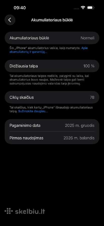 iPhone 17 Pro Max 256gb Grey - nuotraukos Nr. 8