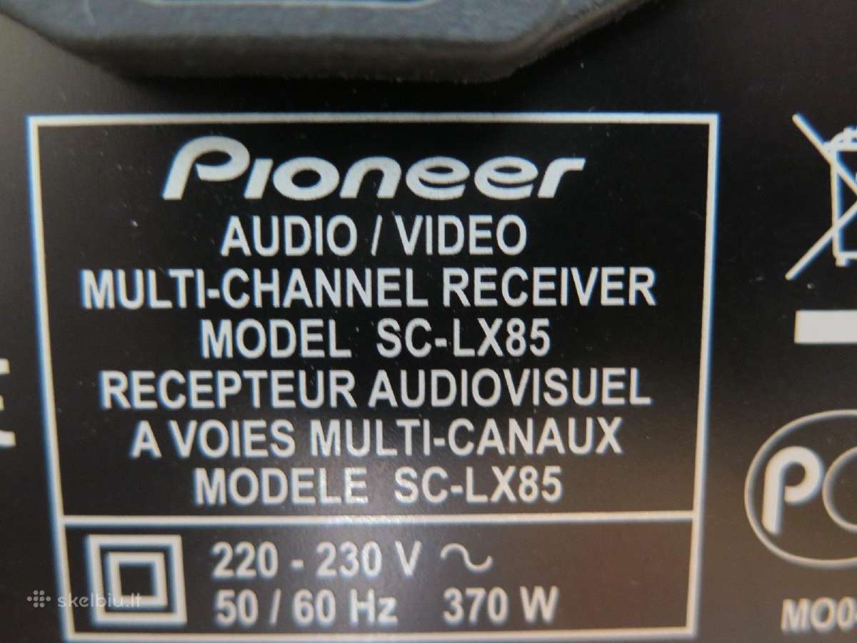 Pioneer Sc-lx85 resyveris 9.2 stiprintuvas - nuotraukos Nr. 11
