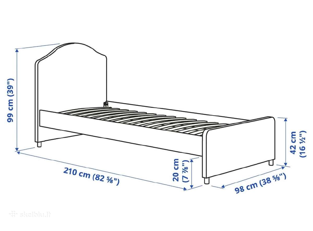 Lova Ikea 90x200 - nuotraukos Nr. 7