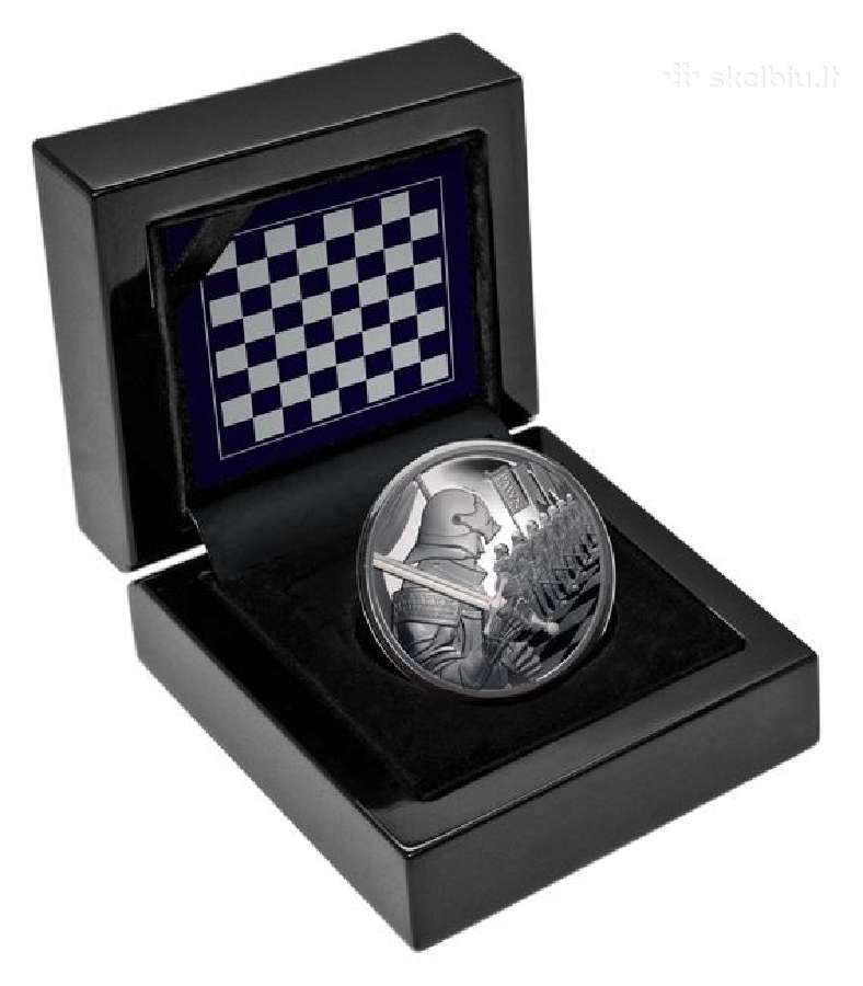 Sidabrinė moneta Šachmataia - Pėstininkas, 1 oz - nuotraukos Nr. 3
