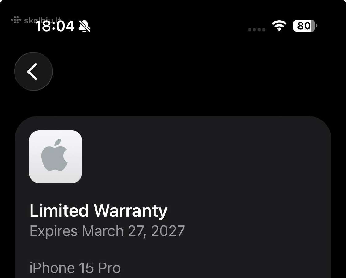 iPhone 15 pro 128gb - nuotraukos Nr. 15