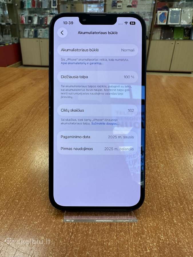 Apple iPhone 16e 128 GB (Naudotas) - nuotraukos Nr. 3