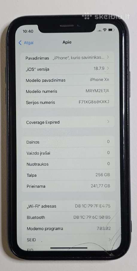 iPhone Xr 256gb - nuotraukos Nr. 4