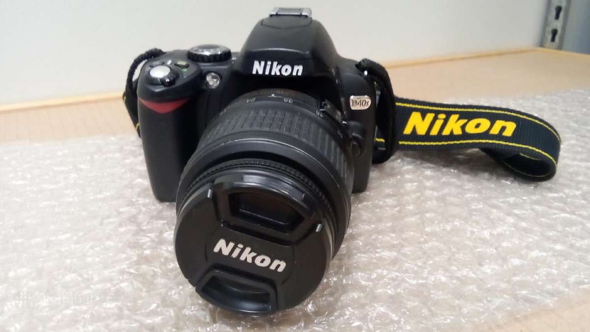 Nikon D40x su objektyvu 18-55, su garantija - nuotraukos Nr. 2