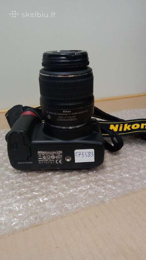 Nikon D40x su objektyvu 18-55, su garantija - nuotraukos Nr. 3