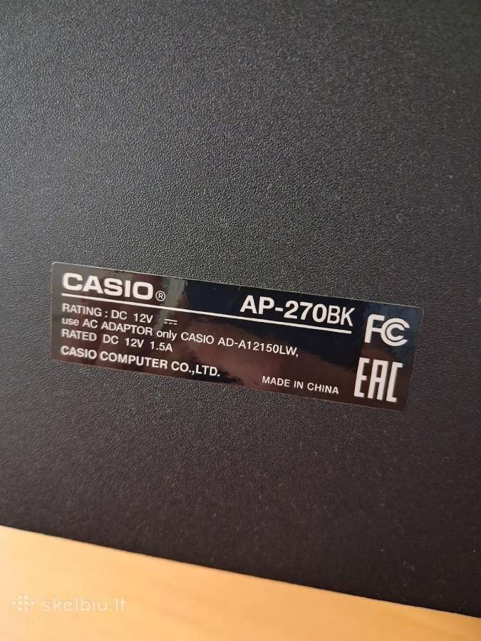 Skaitmeninis pianinas Casio Ap-270bk - nuotraukos Nr. 7